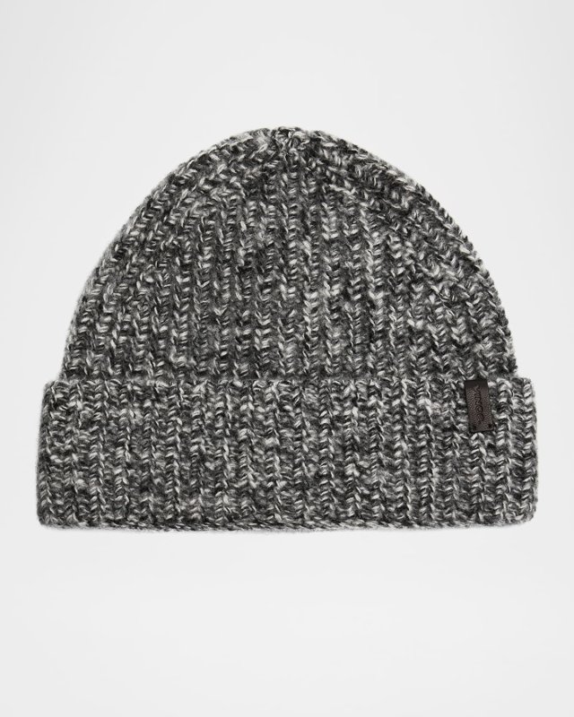 Cashmere Marl Chunky Knit Beanie